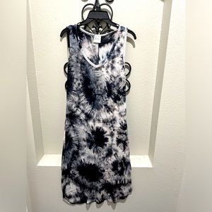Black & White Beach Dress/Cover Up